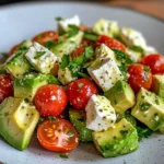 Avocado-Salat mit Feta & Tomaten