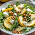 Birne und Rucola Salat mit Honig Vinaigrette leicht gemacht