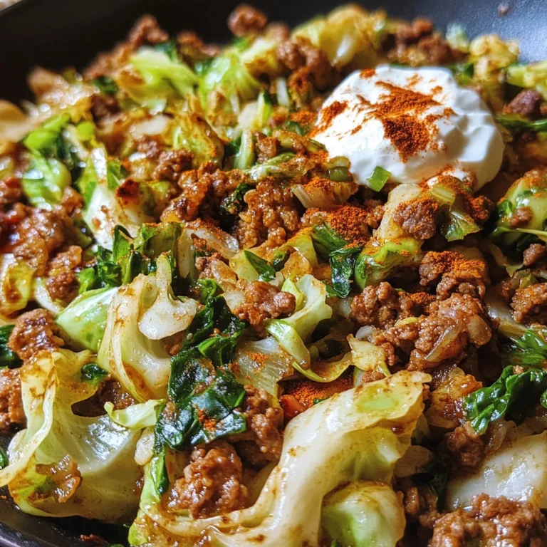 Bombastische Spitzkohl-Hackfleisch-Pfanne