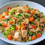 Bratreis mit Hähnchen