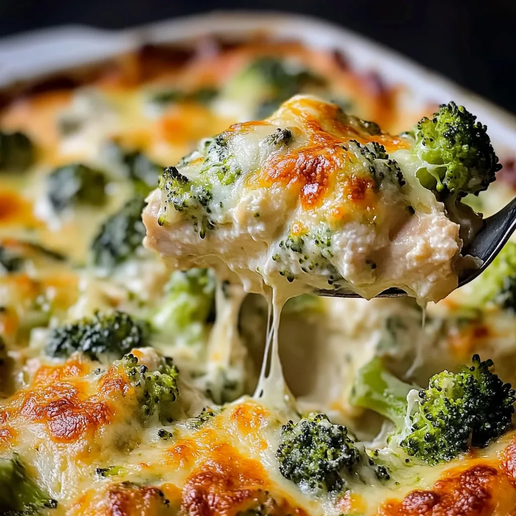 Brokkoli hahnchen auflauf mit frischkase und mozzarella