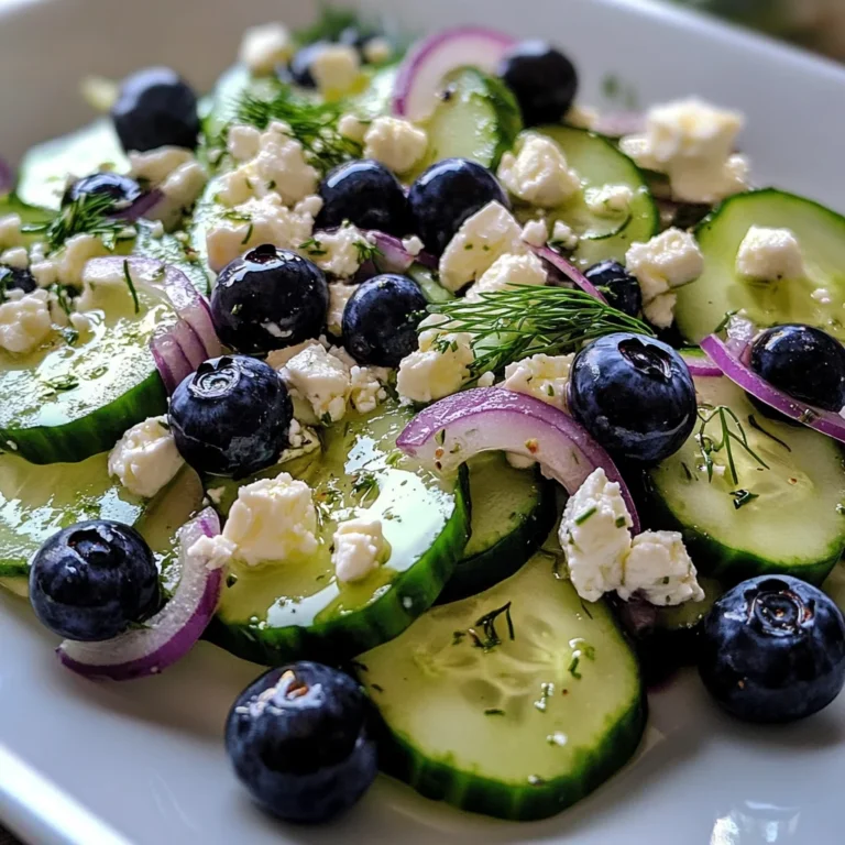 Frischer Gurken-Blaubeer-Salat: Ein erfrischendes Rezept!