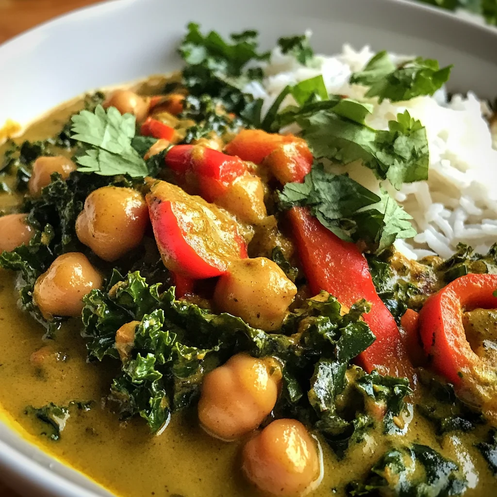 Grünkohlcurry: