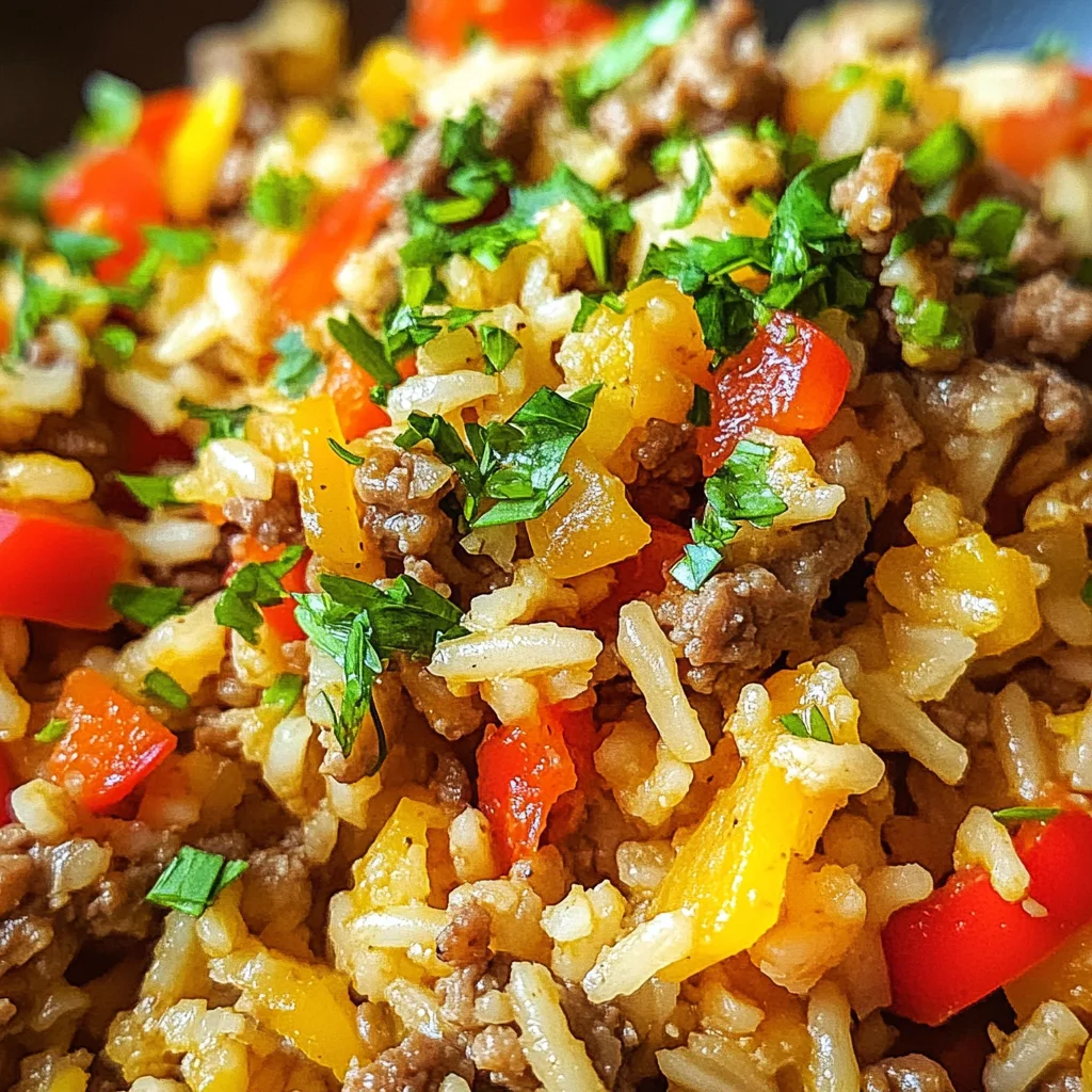 Hackfleisch-Reis-Pfanne