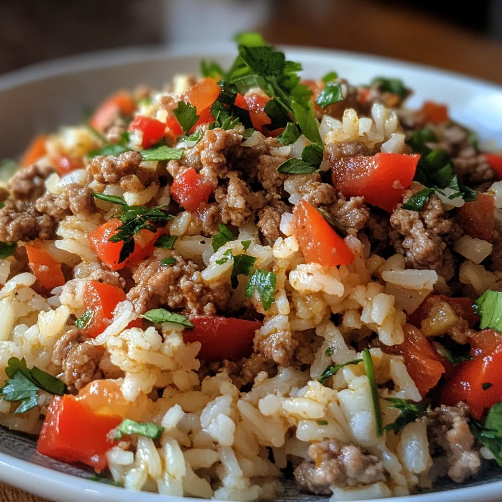Hackfleisch-Reis-Pfanne