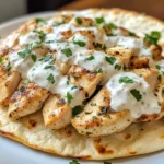 Hähnchen Gyros in cremiger Schmand Soße