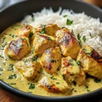 Honig Senf Hähnchen mit Reis
