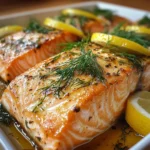 Köstliches und super saftiges Lachsfilet aus dem Ofen