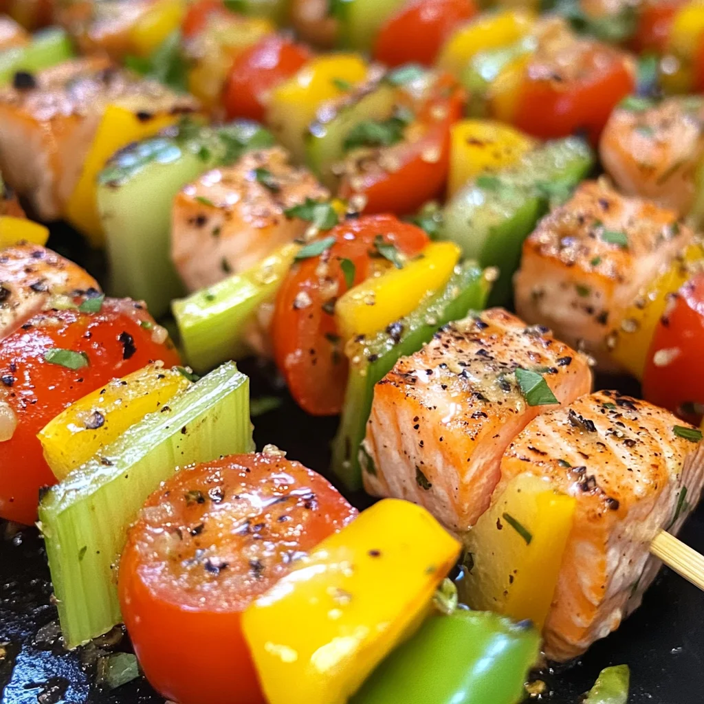 Lachs-Spieße