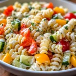 Leichter Nudelsalat mit Joghurt-Dressing