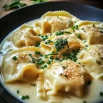 Maultaschen in Käse-Sahne-Soße