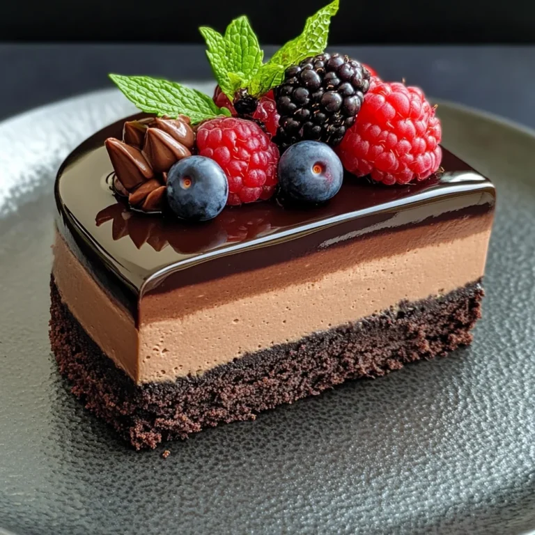 Mirror Glaze Mousse-Törtchen: Ein himmlisches Dessert!