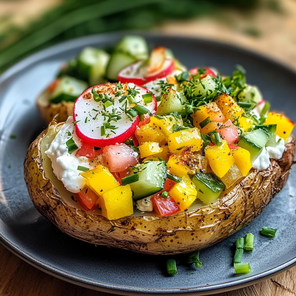 Ofenkartoffel mit Kräuterquark