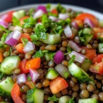 Orientalischer Linsensalat