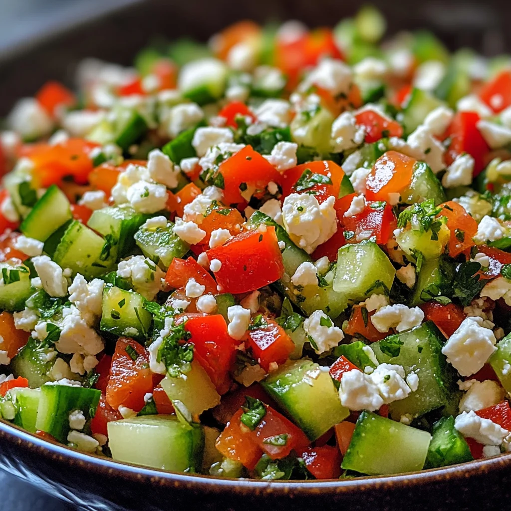 Orientalischer Rote Linsen Salat mit Feta