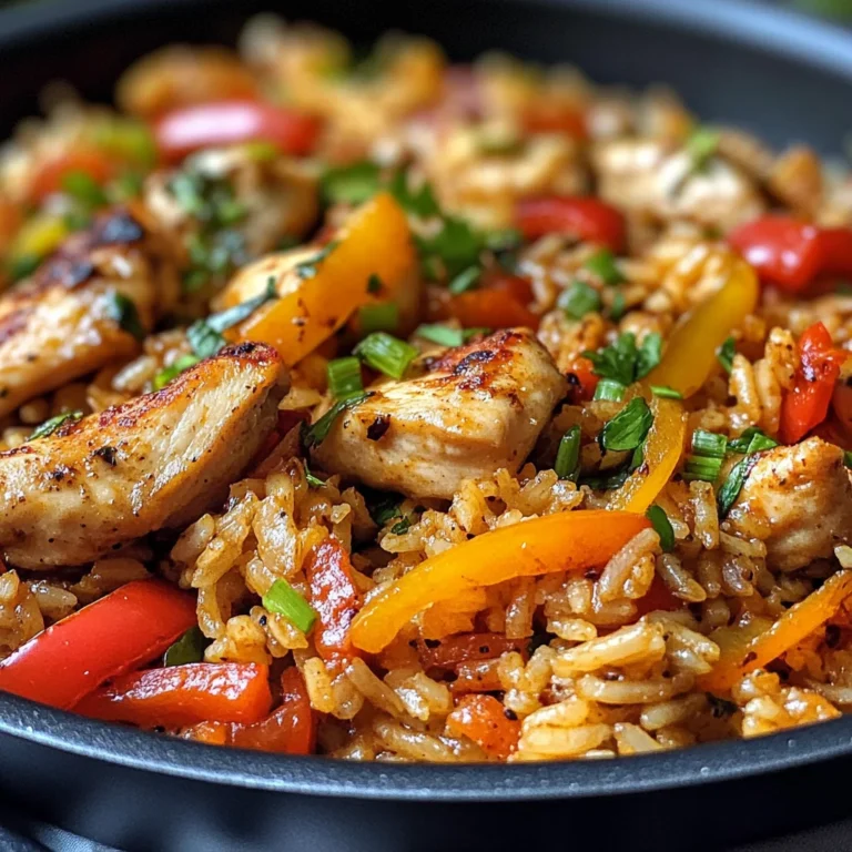 Paprika Reis Pfanne Mit Hähnchen Und Sojasoße