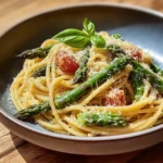Pasta mit grünem Spargel