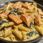 Penne in Lachs-Sahnesauce mit Spinat: Ein Unglaublich Ultimatives Rezept für 4 Personen