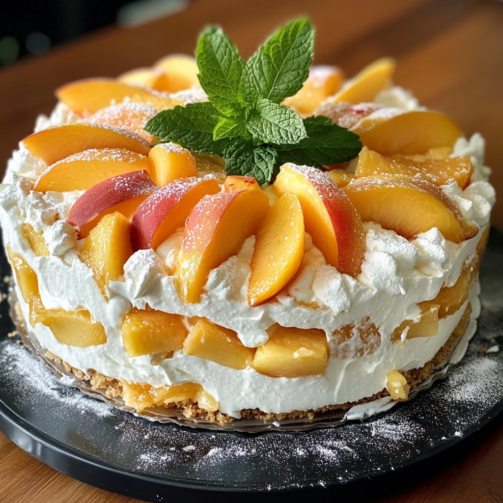 Pfirsich-Joghurt-Torte: