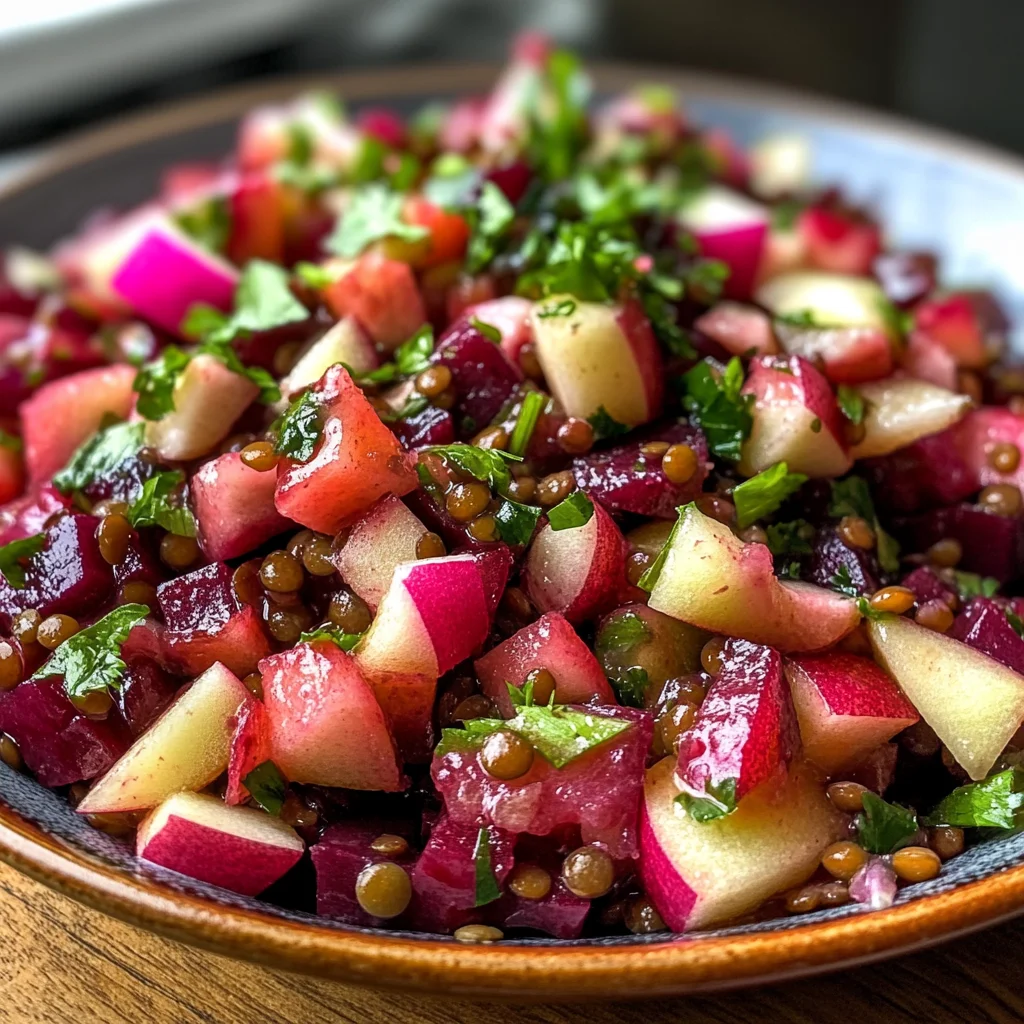 Rote Bete Linsen Salat