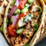 Saftige mediterrane Hähnchen-Pita-Wraps vom Grill!