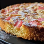 Saftiger Rhabarber Vanille Kuchen – Einfaches Rezept zum Nachbacken