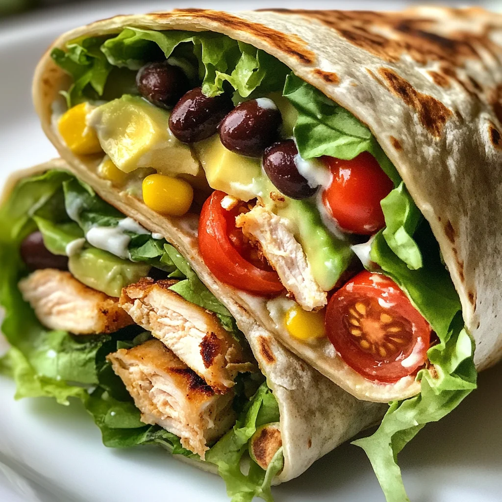 Südwest-Hähnchen-Wrap: