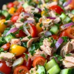 Thunfischsalat mit frischem Gemüse