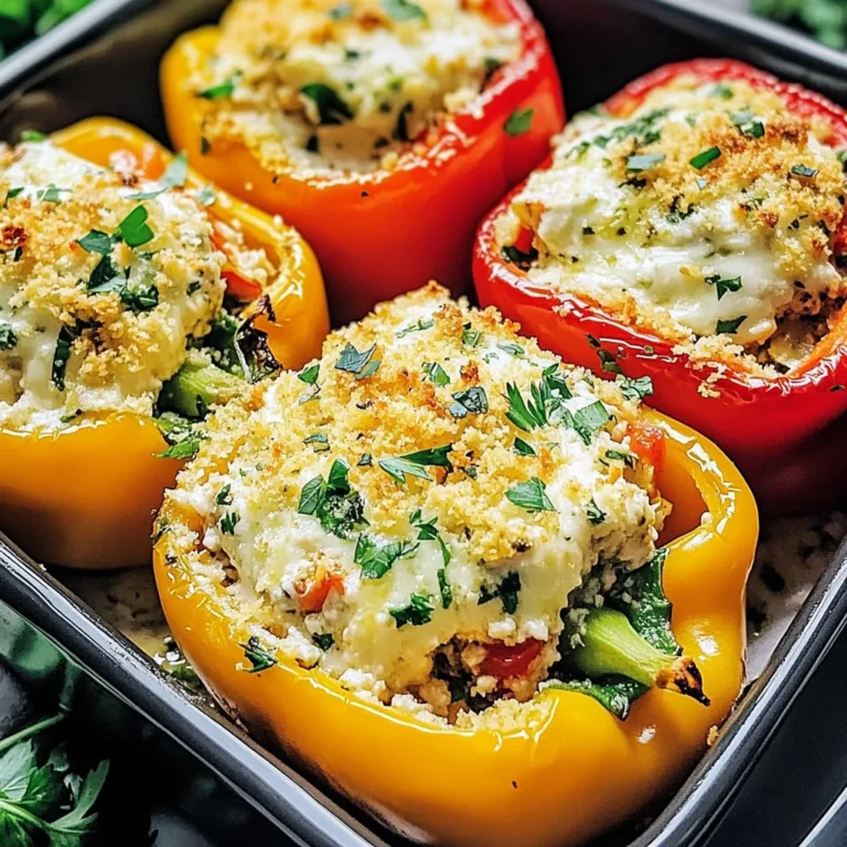 Toskanische Ricotta gefüllte Paprika einfach zubereiten