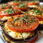 Überbackene Auberginen mit Tomaten und Mozzarella – Italienisches Rezept