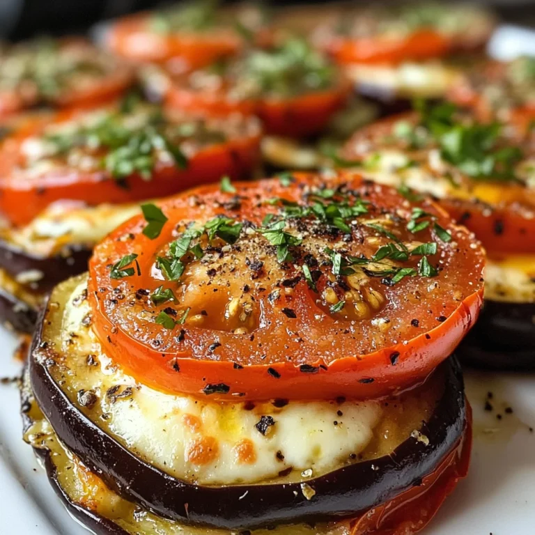 Überbackene Auberginen mit Tomaten und Mozzarella – Italienisches Rezept