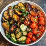 Vegan Mediterranean Roasted Vegetables Bowl – Gesund & Lecker!