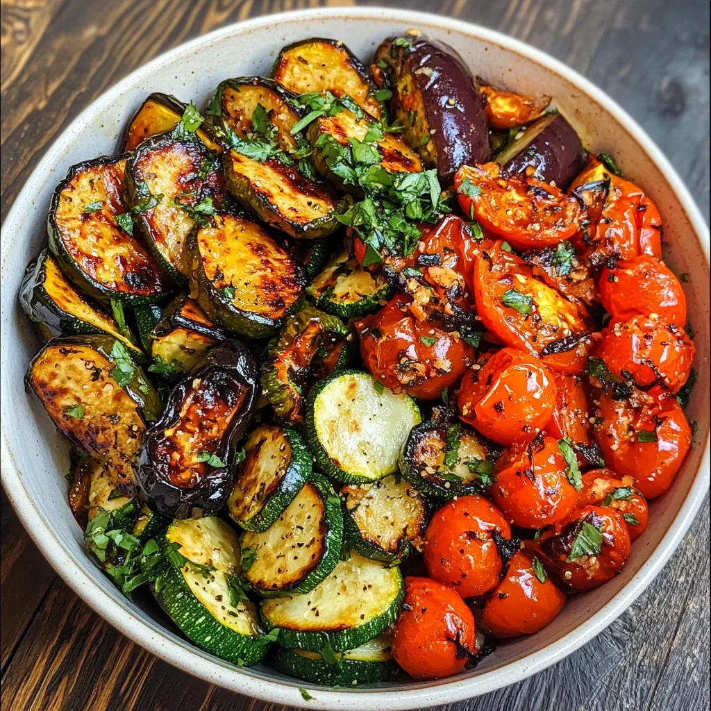 Vegan Mediterranean Roasted Vegetables Bowl – Gesund & Lecker!