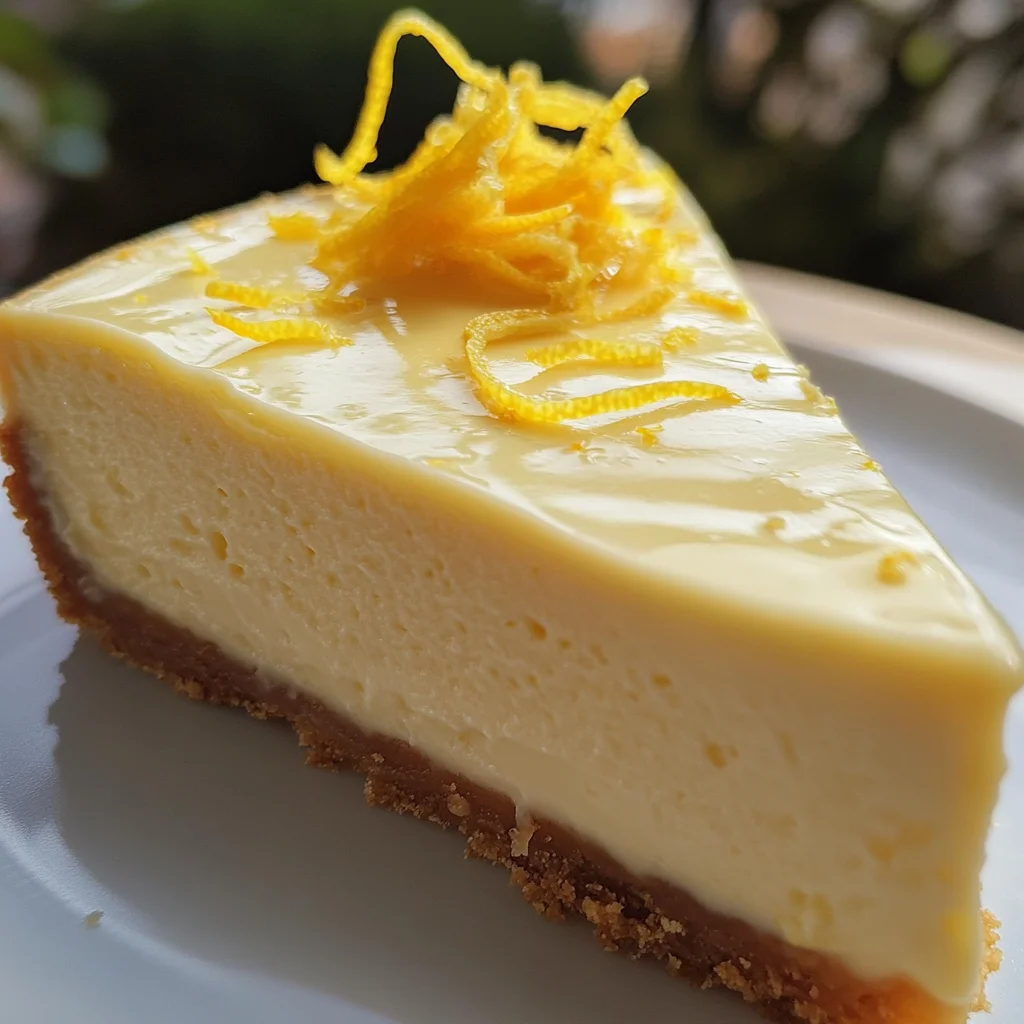 Zitronen-Cheesecake mit weißer Schokolade