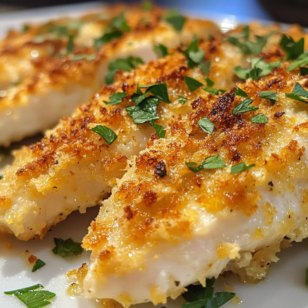 Zitronen-Hühnchen Romano mit knuspriger Parmesan-Kruste