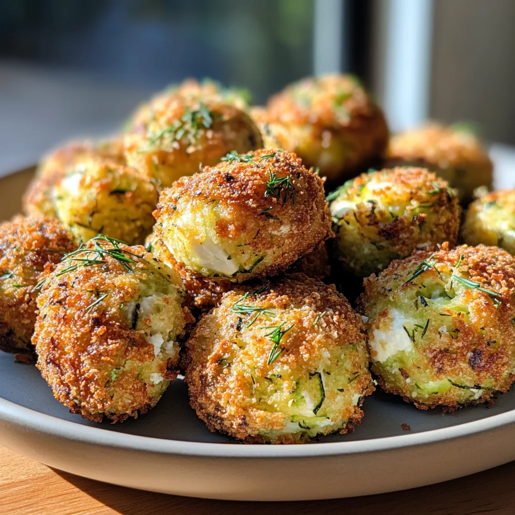 Zucchini-Feta-Bällchen